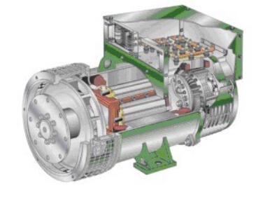 文殊镇发电机内部结构图